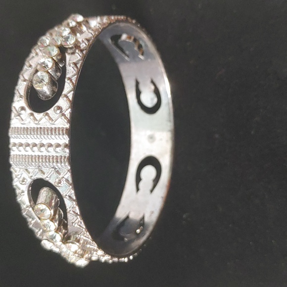 Statement Rhinestone Cross Bracelet - Picture 2 of 4